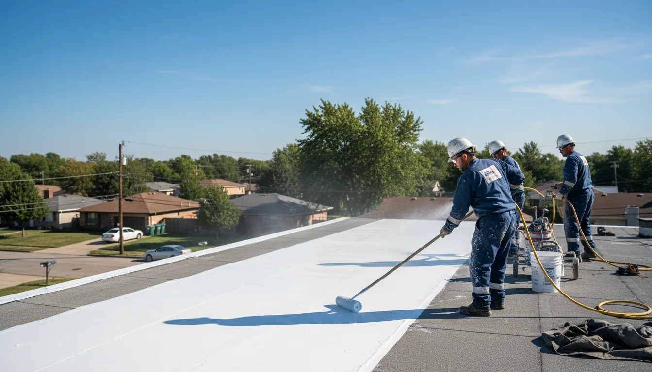 Commercial roof coating in Lowell, AR near me